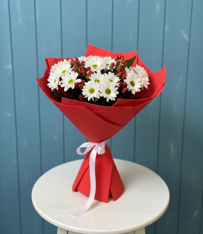 Букет цветов из: Хризантемы в Нижнекамске