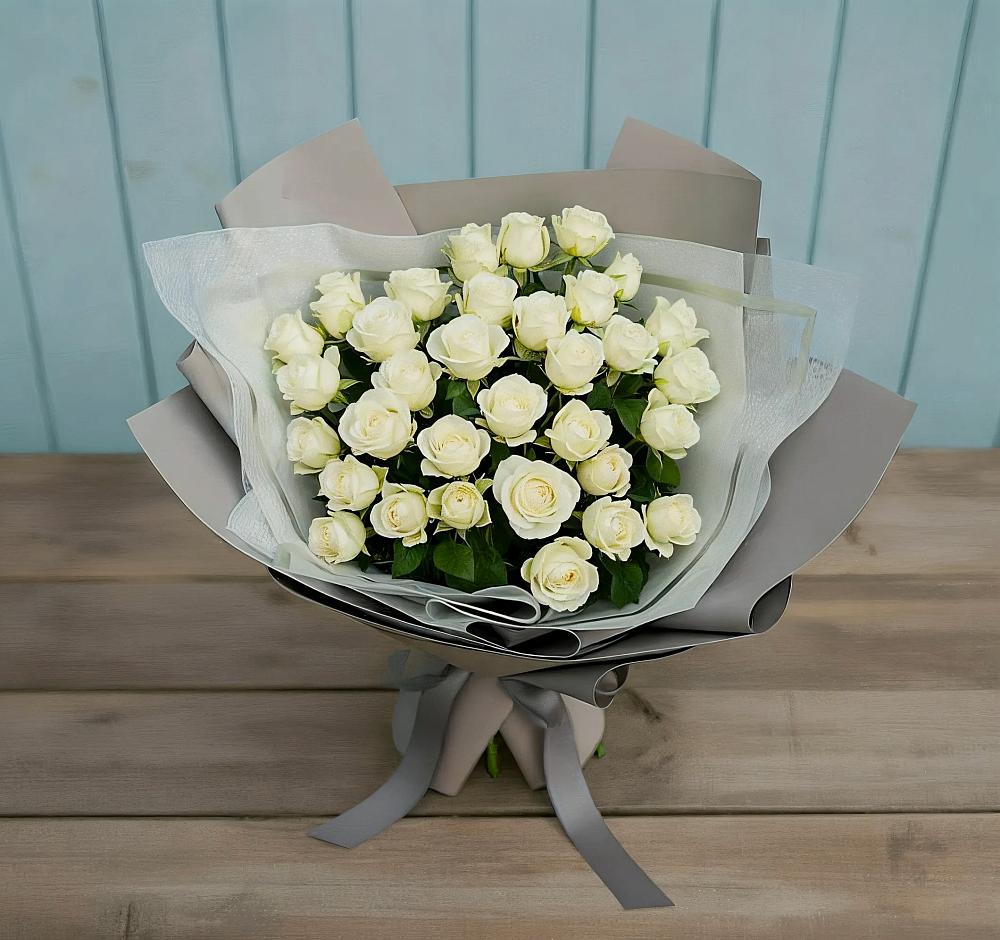 Букет Белоснежная нежность в Нижнекамске