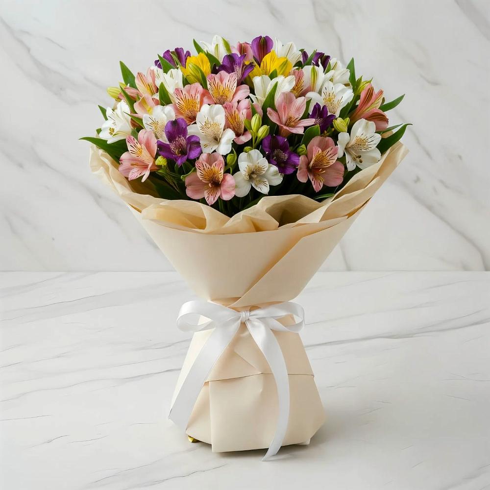 Букет цветов из: Альстромерии в Нижнекамске