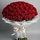 Букет 101 Красная роза Блэк Мэджик в Нижнекамске