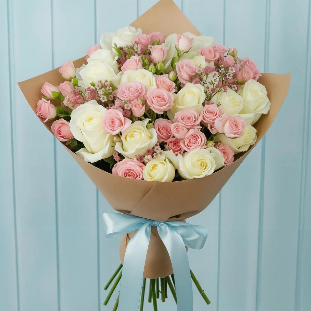 Букет цветов из: Розы в Нижнекамске