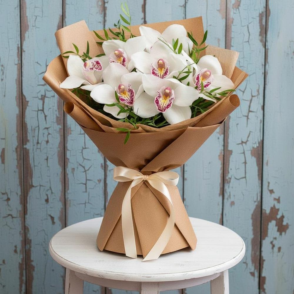 Букет цветов из: Орхидеи и Розы в Нижнекамске
