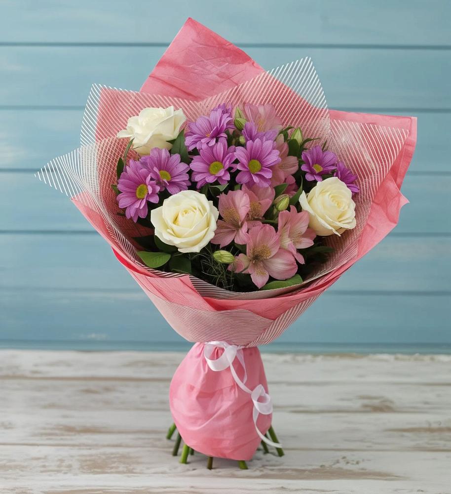 Букет цветов из: Герберы в Нижнекамске