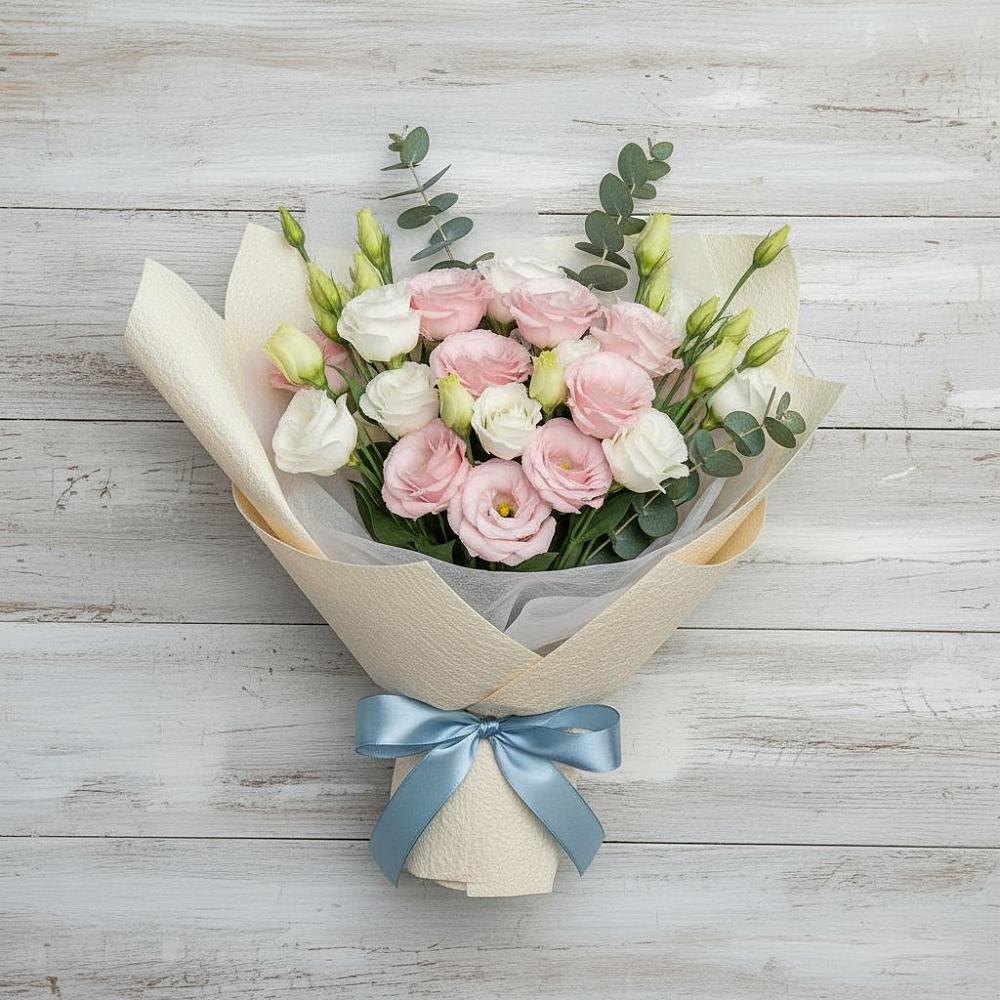 Букет цветов из: Лизиантусы в Нижнекамске